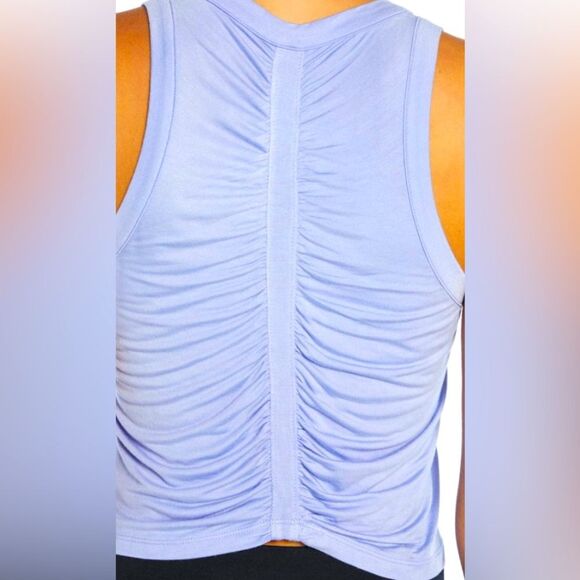 Cycle House light purple racer back ruched tank top by Marika NWT size XL - Picture 2 of 13